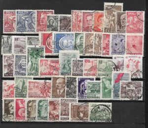 ZESTAW ZNACZKÓW POLSKA LATA 50 NR 1