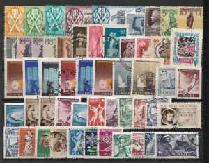 ZESTAW ZNACZKÓW POLSKA LATA 50 NR 3