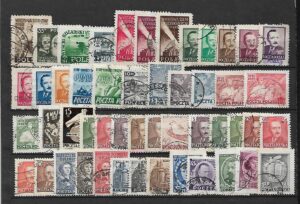 ZESTAW ZNACZKÓW POLSKA LATA 40-50 NR 4