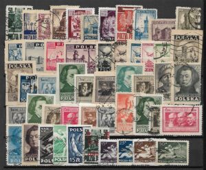 ZESTAW ZNACZKÓW POLSKA LATA 40 NR 5