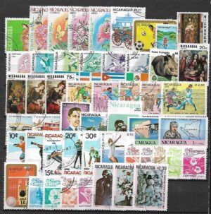 ZESTAW ZNACZKÓW NIKARAGUA NR 1