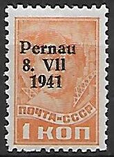 OKUPACJA NIEMIECKA ESTONII PERNAU MI.1II**