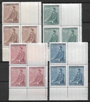 CZECHY I MORAWY MI.85-88** Z PUSTOPOLEM NA GÓRZE Z PRAWEJ STRONY