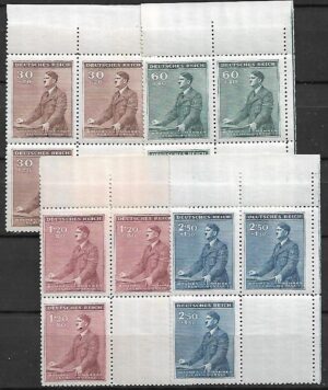 CZECHY I MORAWY MI.85-88** Z PUSTOPOLEM NA DOLE Z PRAWEJ STRONY