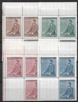 CZECHY I MORAWY MI.85-88** Z PUSTOPOLEM NA DOLE Z LEWEJ STRONY