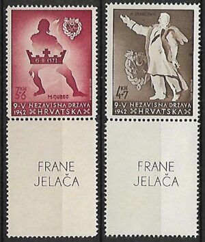 POSTAĆ HISTORYCZNA CHORWACJA MI.91-92** FRANE JELACA