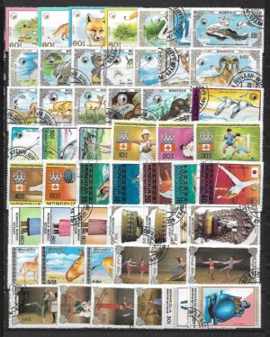 ZESTAW ZNACZKÓW MONGOLIA NR A1