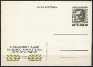 Cp.FI.417** JUBIL. ZJAZD POLSKIEGO TOW. MATEMATYCZNEGO W KRAKOWIE