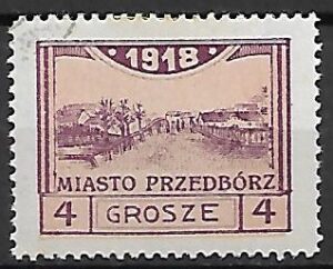 POCZTA MIEJSKA PRZEDBÓRZ FI.4B KASOWANY GWARANCJA H. JENDROSZEK