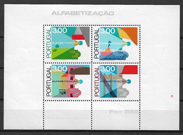 ANALFABETYZM PORTUGALIA MI.BL.18**