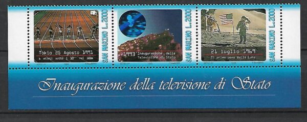 HOLOGRAM SAN MARINO MI.1532-1534**PASEK Z BLOKU