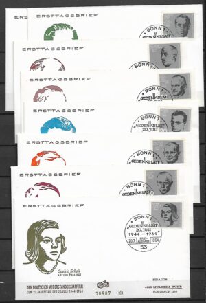 FDC SŁAWNI LUDZIE RFN MI.431-438