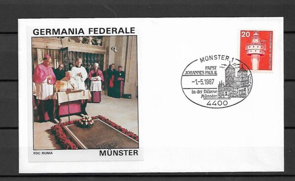 WIZYTA JANA PAWŁA II NIEMCY-MUNSTER KOPERTA