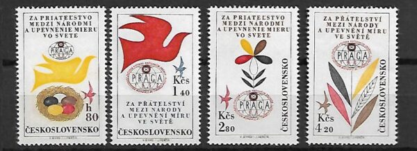 POKÓJ NA ŚWIECIE CZECHOSŁOWACJA MI.1341-1344**