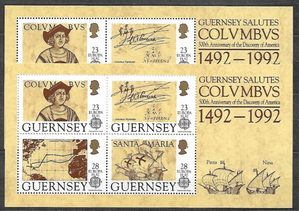 EUROPA CEPT GUERNSEY MI.BL.8**