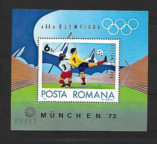 OLIMPIADA LETNIA RUMUNIA MI.BL.97**