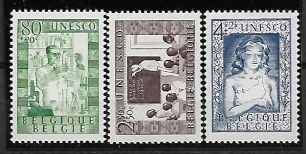 UNESCO BELGIA MI.884-886**