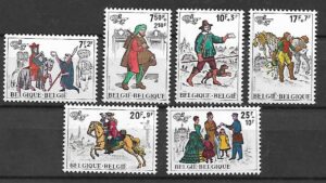DZIEŃ ZNACZKA BELGIA MI.2123-2128**