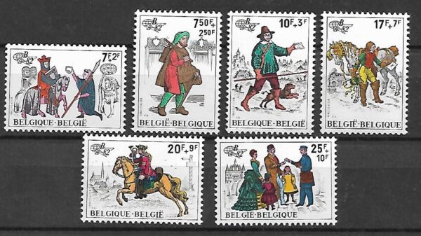 DZIEŃ ZNACZKA BELGIA MI.2123-2128**