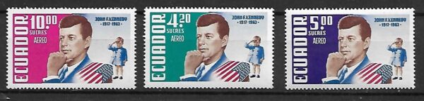 J.F.KENNEDY EKWADOR MI.1152-1154**