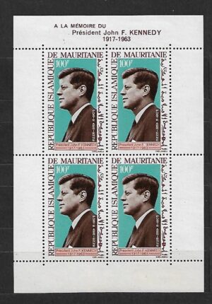J.F.KENNEDY MAURETANIA MI.BL.3**