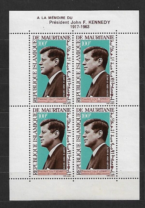 J.F.KENNEDY MAURETANIA MI.BL.3**
