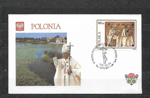 WIZYTA JANA PAWŁA II POLSKA-ŁOMŻA KOPERTA