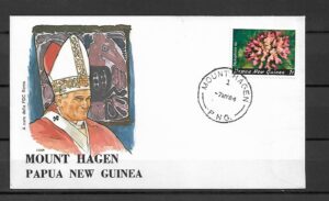 WIZYTA JANA PAWŁA II PAPUA NOWA GWINEA-MOUNT HAGEN KOPERTA
