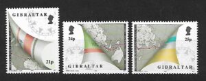 MAPA GIBRALTAR MI.642-644**