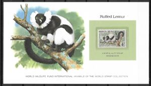 LEMUR MADAGASKAR KOLEKCJA ZWIERZĄT ŚWIATA NA KARCIE