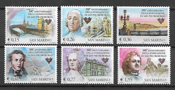 ROCZNICA SAN MARINO MI.2091-2096**