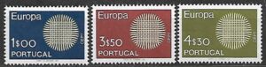 EUROPA CEPT PORTUGALIA MI.1092-1094**