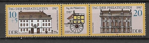 DZIEŃ FILATELISTÓW DDR MI.3118-3119**