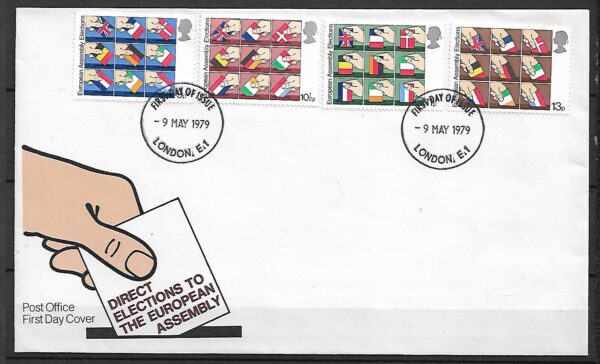 FDC PARLAMENT EUROPEJSKI ANGLIA MI.789-792