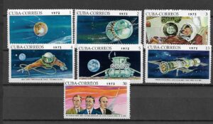 LOT W KOSMOS KUBA MI.1760-1766**