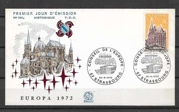 EUROPA CEPT FRANCJA MI.1788 FDC