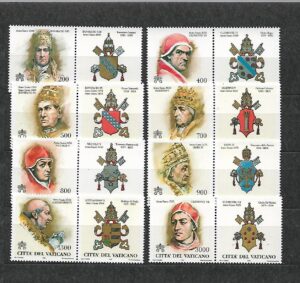 POCZET PAPIEŻY WATYKAN MI.1234-1241**