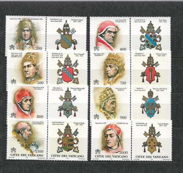 POCZET PAPIEŻY WATYKAN MI.1234-1241**
