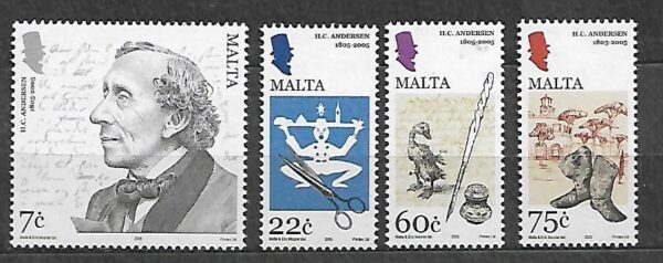HANS CHRISTIAN ANDERSEN MALTA MI.1377-1380**