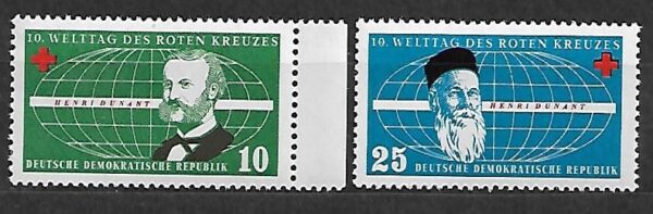 CZERWONY KRZYŻ DDR MI.572-573**