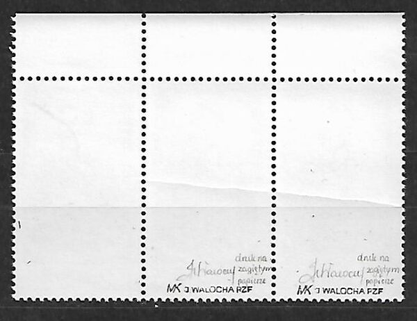 FI.2922**DRUK NA ZAGIĘTYM PAPIERZE GWARANCJA I OPIS J.WALOCHA - obrazek 2