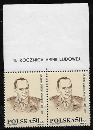 FI.XXVIII** Z NAPISEM NA LISTWIE