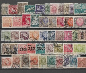 ZESTAW ZNACZKÓW POLSKA PRZEDWOJENNA NR 11