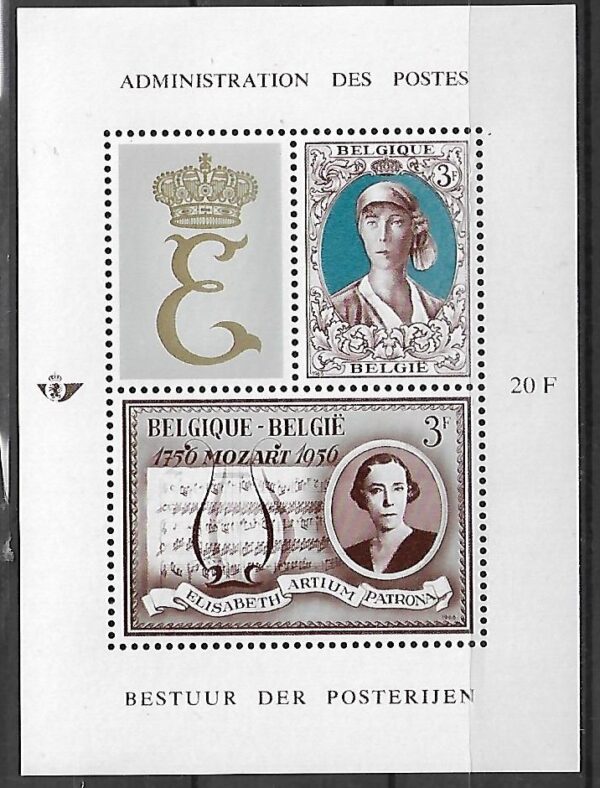 KRÓLOWA ELŻBIETA BELGIA MI.BL.34**