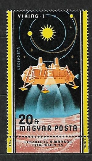 LOT W KOSMOS WĘGRY MI.3155A**ZNACZEK Z BLOKU