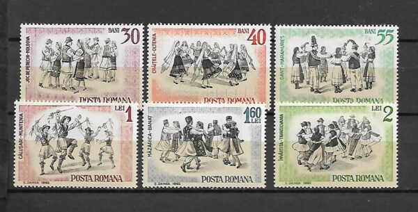 STROJE LUDOWE I FOLKLOR RUMUNIA MI.2487-2492**