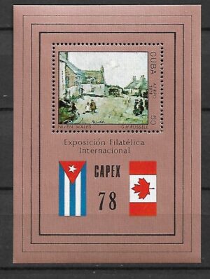WYSTAWA FILATELISTYCZNA KUBA MI.BL.54**