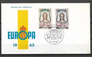 EUROPA CEPT MONAKO MI.742-743 FDC