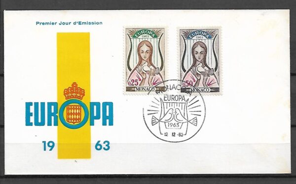 EUROPA CEPT MONAKO MI.742-743 FDC