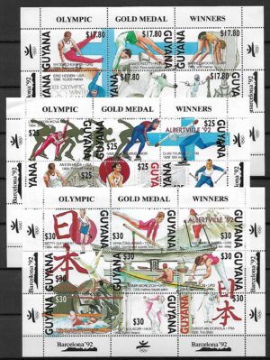 OLIMPIADA SPORTOWA GUYANA MI.ARK.3832-3834**
